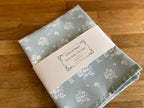 Tea Towel - Linen and Rose - Damson - Pale green / duck egg