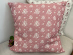 Cushion Cover - Linen and Rose - Damson pale Rose linen 45cm