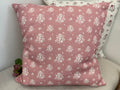 Cushion Cover - Linen and Rose - Damson pale Rose linen 45cm