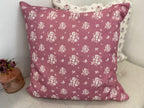 Cushion Cover - Linen and Rose - Damson Deep Rose Pink linen 45cm