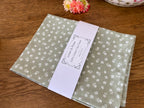 Tea Towel - Linen and Rose - Ditsy  - Green