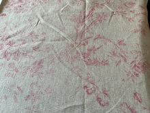 Load image into Gallery viewer, Fabric Remnant - Peony &amp; Sage Giselle grande Ruby on stone linen
