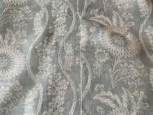 Load image into Gallery viewer, Fabric Remnant - Peony &amp; Sage Sienna opal Blue linen
