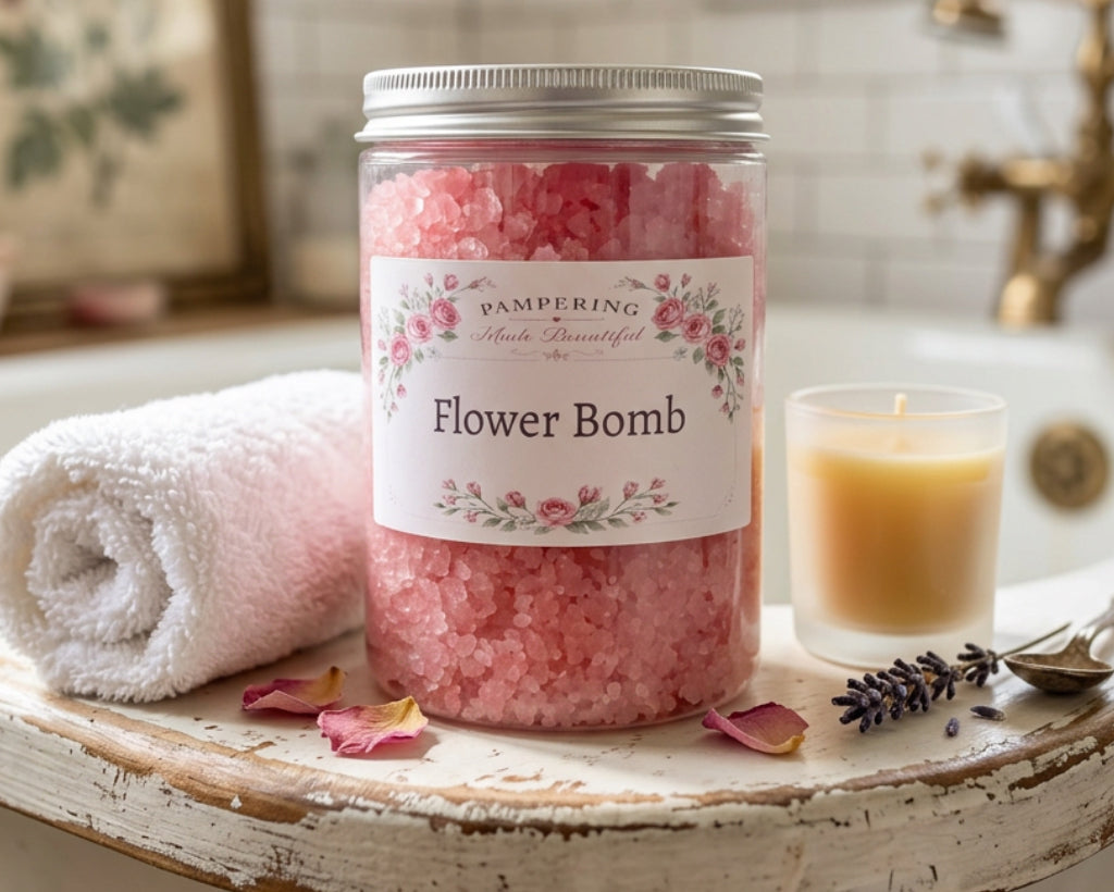 Handmade Bath Salts - Flower Bomb