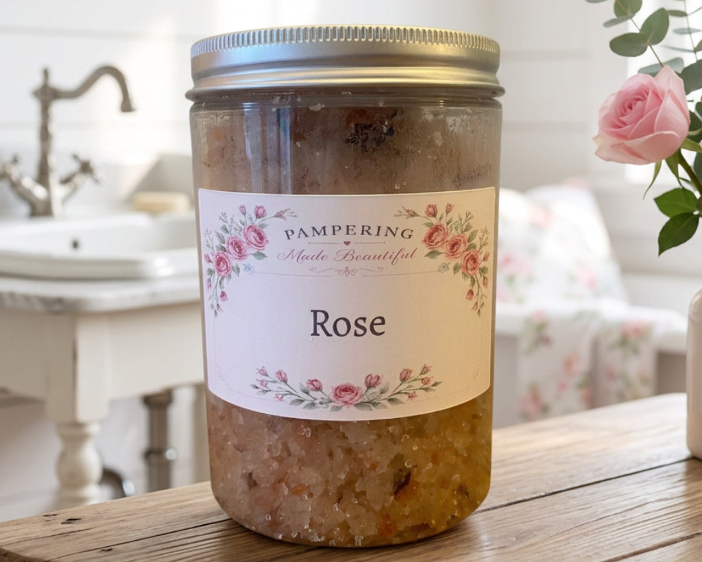 Handmade Bath Salts - Rose