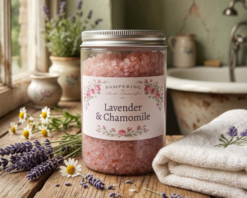 Handmade Bath Salts - Lavender & Chamomile