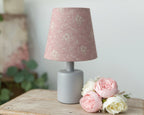 Mini Empire Lampshade - Linen & Rose -  Emilia dusky pink - 15cm