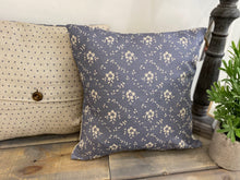 Load image into Gallery viewer, Cushion Cover - Linen and Rose Emilia Denim - 32cm x 32cm
