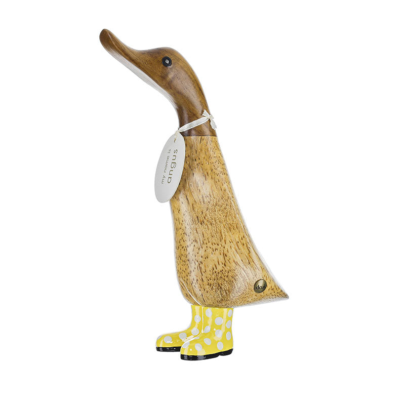 DCUK - Duckling Spotty Yellow wellies