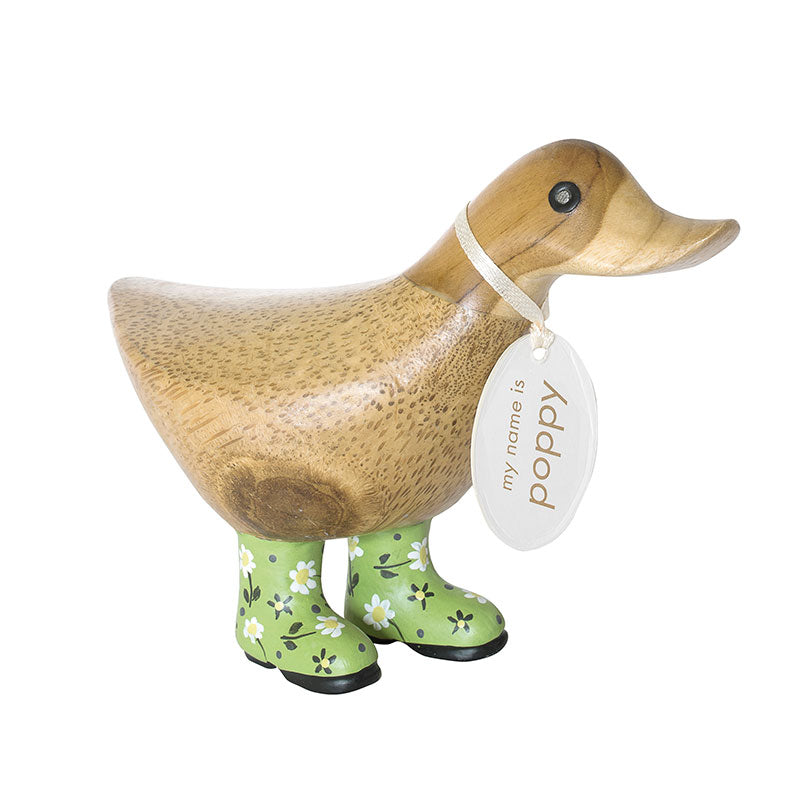 DCUK - Ducky Green floral wellies