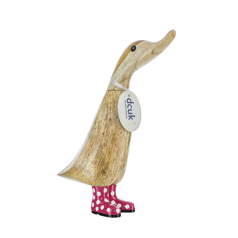 DCUK - Duckling Spotty Pink wellies