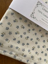 Load image into Gallery viewer, Tea Towel - Linen and Rose - Ditsy - Blues
