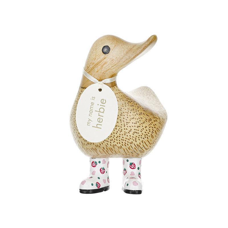 DCUK - Ducky strawberry wellies