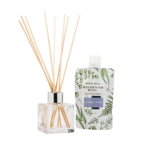 Handmade Botanical Reed Diffuser - Lavender Fields - Wild Olive