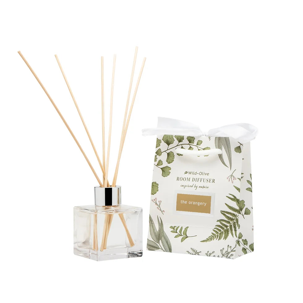 Handmade Botanical Reed Diffuser - The Orangery - Wild Olive