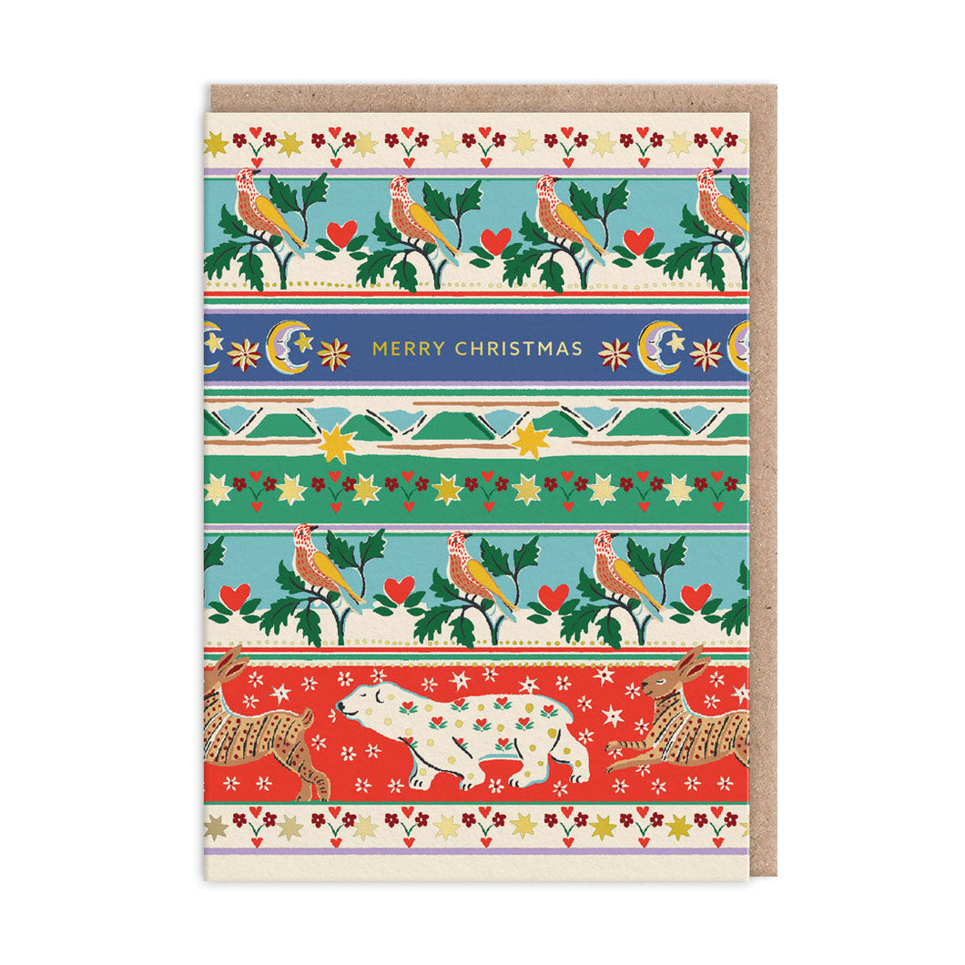 Christmas Card single - Cath Kidston - Festive Friends