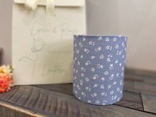 Load image into Gallery viewer, Lantern - Linen and Rose - Blue Ditsy floral linen - Free Gift Box
