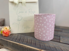 Load image into Gallery viewer, Lantern - Linen and Rose - Pink Ditsy floral linen - Free Gift Box
