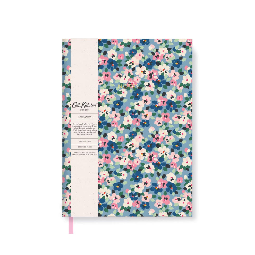 Notebook - Cath Kidston  - Painted Pansies