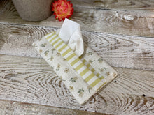 Load image into Gallery viewer, Pocket Tissue cover - Linen and Rose - Ditsy Parsnip
