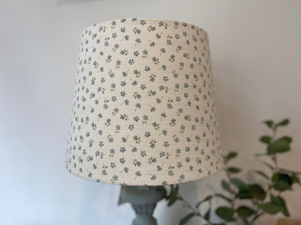 Empire Lampshade - Linen and Rose - Ditsy Blue multi - 25cm