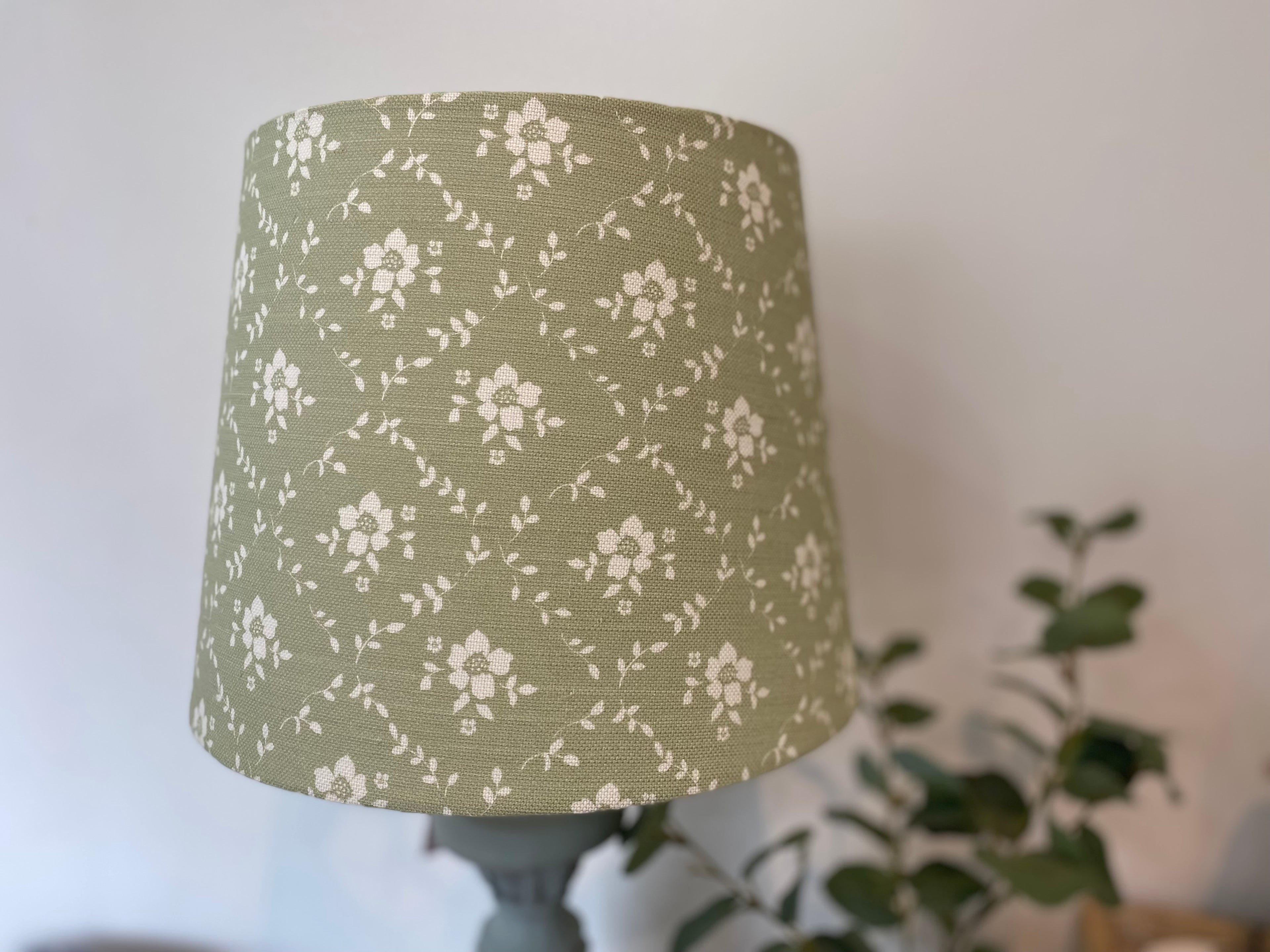 Empire Lampshade - Linen and Rose - Emilia Fog - 25cm