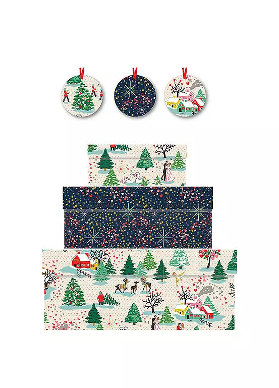 Cath Kidston Christmas Boxes - Set of 3