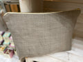 Peony & Sage - Linen toiletry bag - Belgium Mushroom plain linen