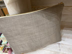 Peony & Sage - Linen toiletry bag - Belgium Mushroom plain linen