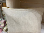 Peony & Sage - Linen toiletry bag - Natural chunky linen
