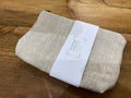 Peony & Sage - Linen Make up bag - Stone linen soft plain