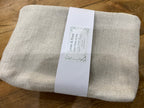 Peony & Sage - Linen Make up bag - Chunky natural linen