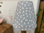 Candle Clip Lampshade - Ditsy linen - Mist