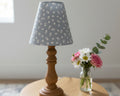 Candle Clip Lampshade - Ditsy linen - Mist