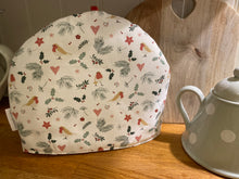 Load image into Gallery viewer, Tea Cosy - Linen and Rose - Festive
