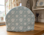 Tea Cosy - Linen and Rose - Damson duck egg/ Aqua