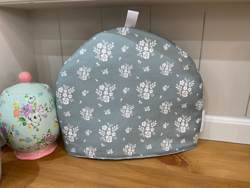 Tea Cosy - Linen and Rose - Damson Sea Green