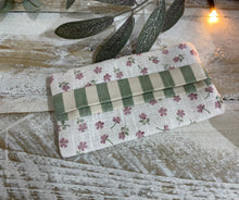 Load image into Gallery viewer, Pocket Tissue cover - Linen and Rose - multiple designs all one offs
