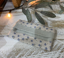 Load image into Gallery viewer, Pocket Tissue cover - Linen and Rose - multiple designs all one offs
