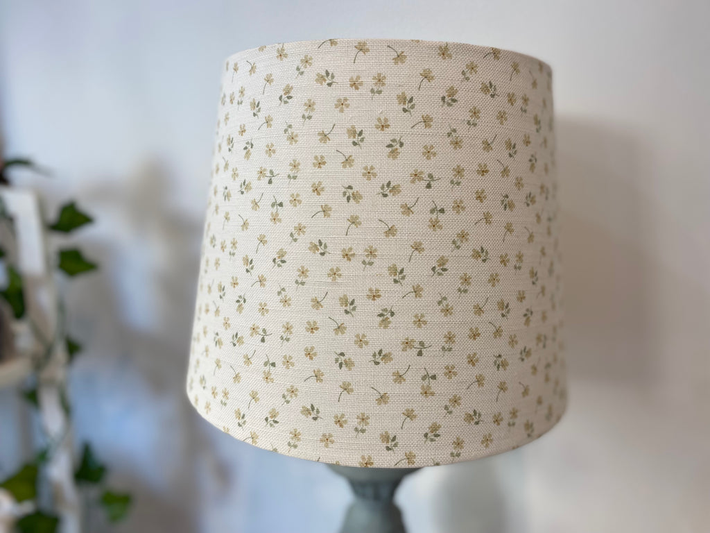 Empire Lampshade - Linen and Rose - Ditsy Straw multi - 25cm