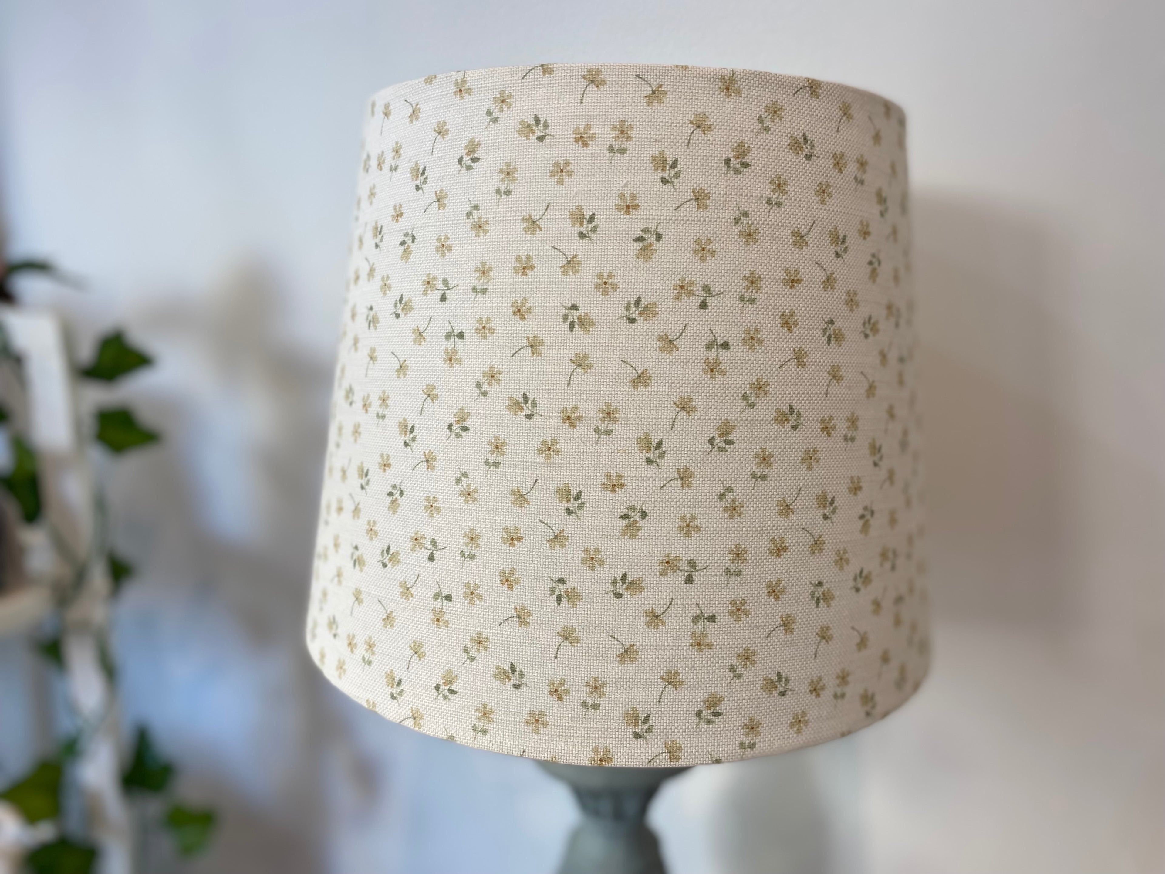 Empire Lampshade - Linen and Rose - Ditsy Straw multi - 25cm