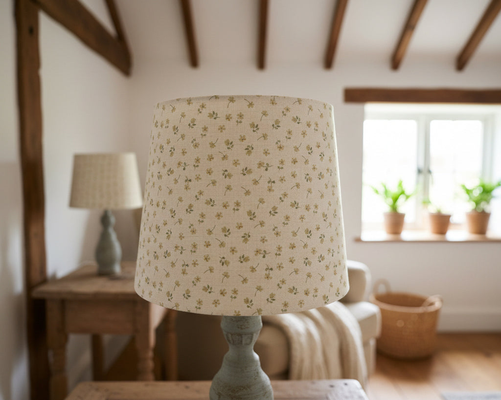 Empire Lampshade - Linen and Rose - Ditsy Straw multi - 25cm