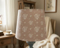 Empire Lampshade - Linen and Rose - Damson in Primrose - 25cm