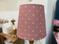 Empire Lampshade - Linen & Rose -  Foxgloves Hearts on natural linen - 20cm Empire