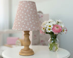 Candle Clip Lampshade - Ditsy linen - Primrose