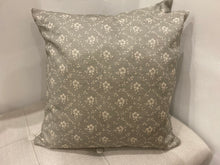 Load image into Gallery viewer, Cushion Cover - Linen and Rose - Emilia Fog on natural linen
