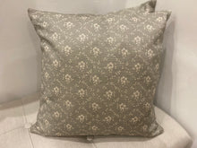 Load image into Gallery viewer, Cushion Cover - Linen and Rose - Emilia Fog on natural linen
