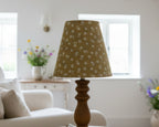 Candle Clip Lampshade - Ditsy linen - Parsnip