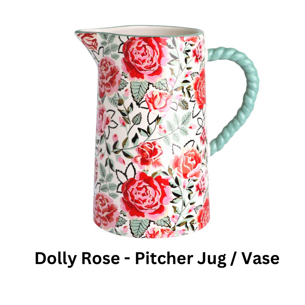 Cath Kidston - Pitcher / Vase - Dolly Rose