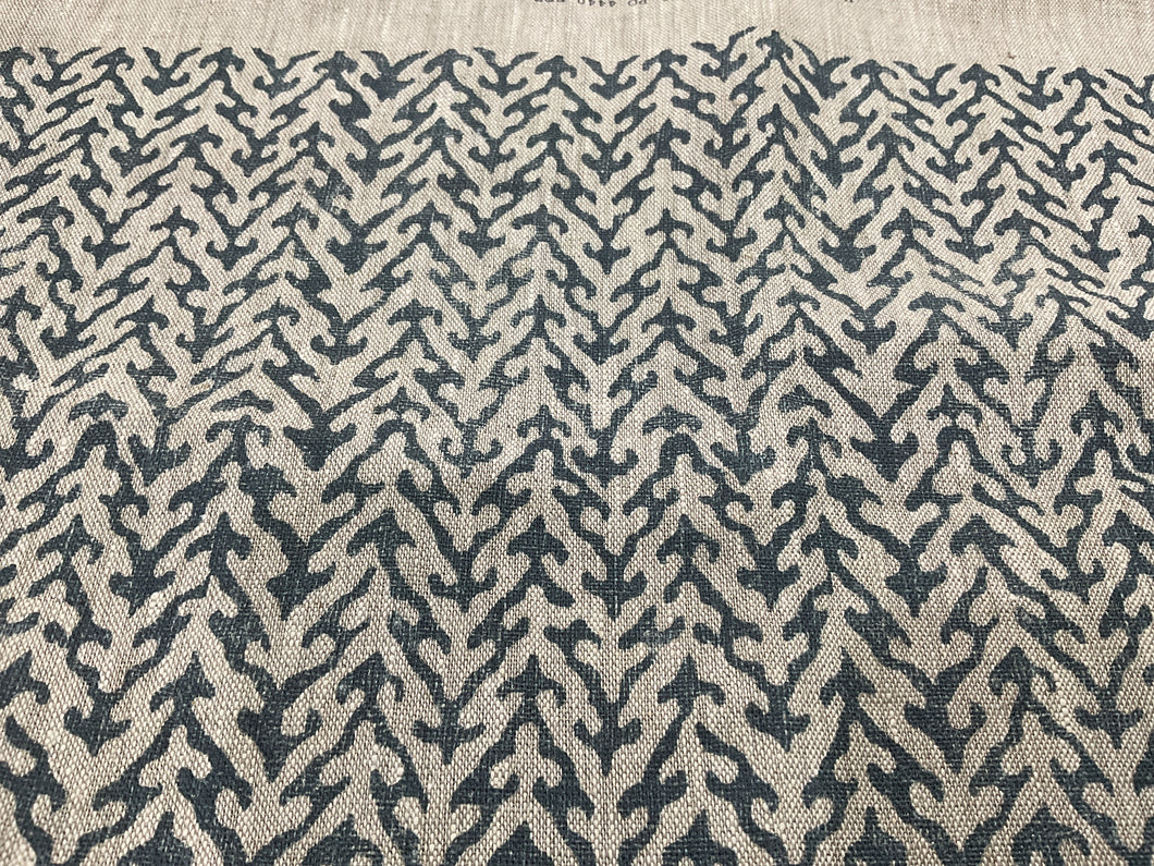 Fabric Remnant - Peony & Sage Veja Mussel on Dune linen